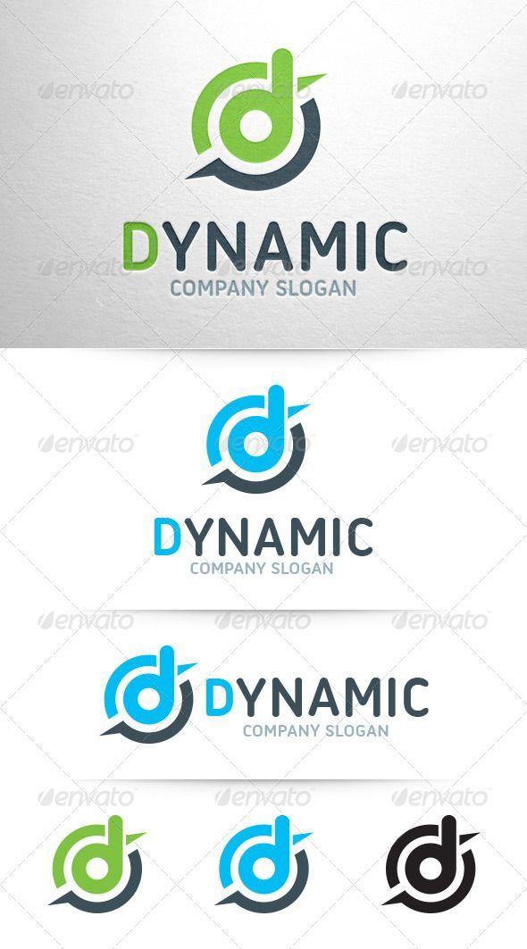 Aqua D Logo - Dynamic D Logo. Minimal logo, Logos and Logo templates