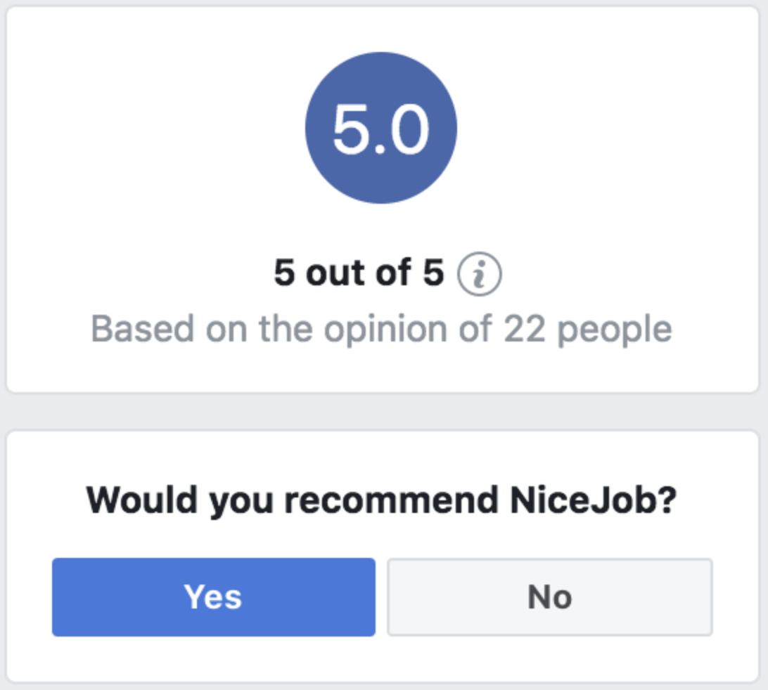 Facebook Review Logo - Facebook Review Ratings are now Recommendations