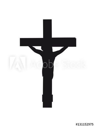 Jesus Logo - Black dead nailed cross symbol team crew friends jesus christ cool