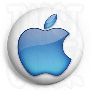 Aqua D Logo - Apple - Mac Aqua Logo - Button Badge - 25mm Badges with Fridge ...