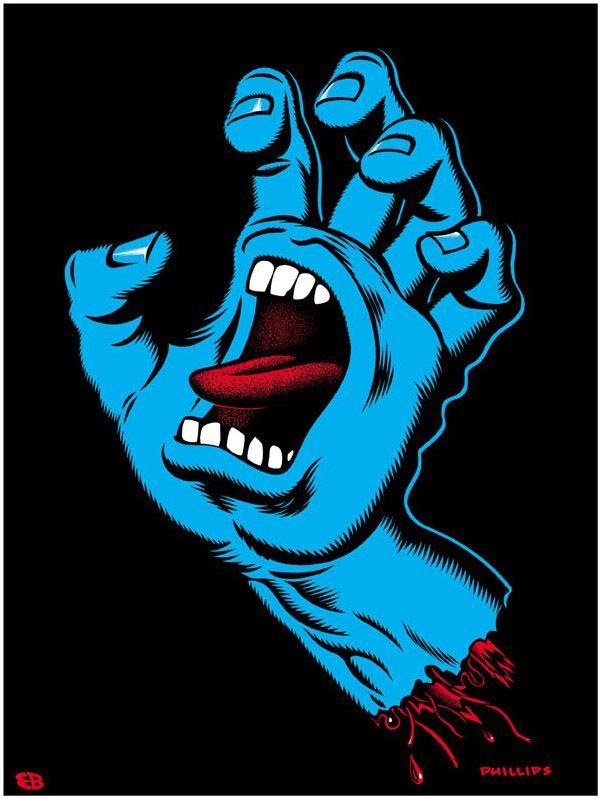 Santa Cruz Screaming Hand Logo - Santa Cruz Screaming Hand phillips. Skateboarding