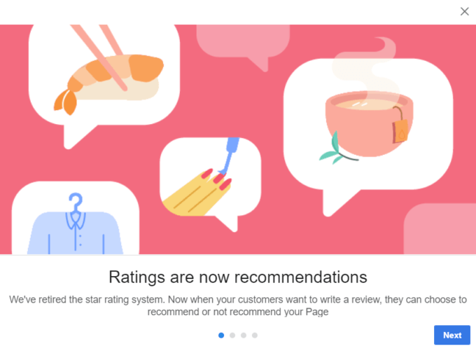 Facebook Review Logo - Facebook Moves Away From Star Ratings in Favour of Recommendations ...