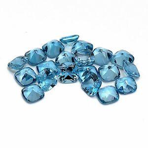 London Blue Color Logo - London Blue Topaz 8*8mm Cushion Blue Color Natural Loose Gemstone ...