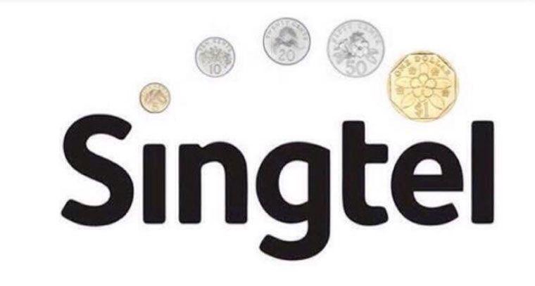 SingTel Logo - Local Logos Re Imagined In The Style Of The New Singtel Logo