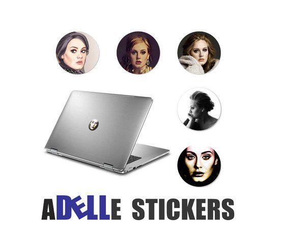 Dell Computer Logo - Adele Dell Laptop Computer Sticker Pun Five 5 Glossy High | Etsy
