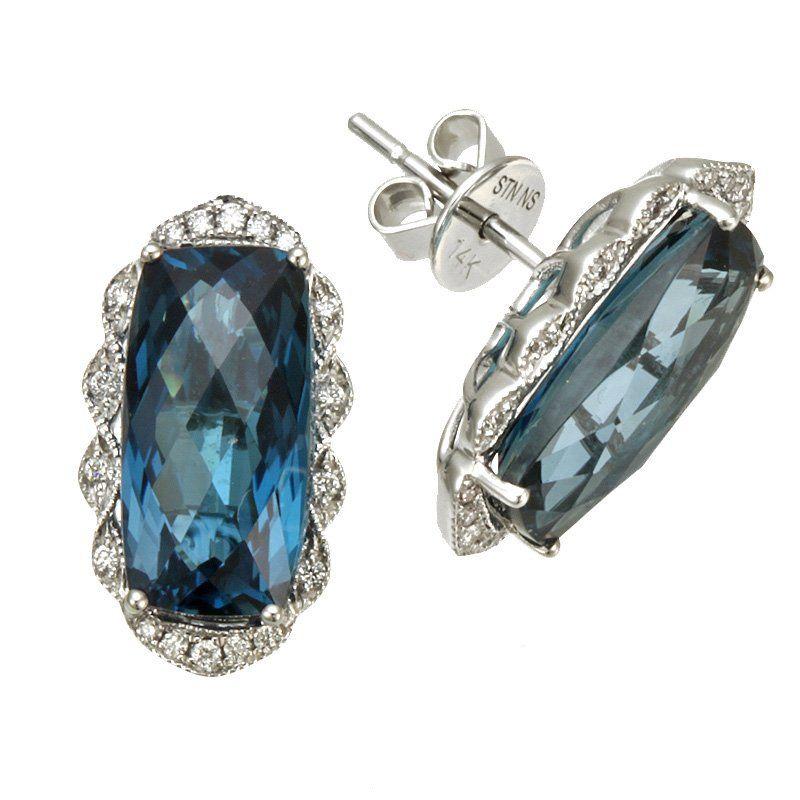 London Blue Color Logo - Devon Fine Jewelry: Stanton Color White Gold London Blue Topaz and ...