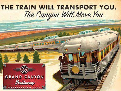 Grand Canyon Railroad Logo - Ride in the luxury of the Grand Canyon Railway - Video - SunCruiser