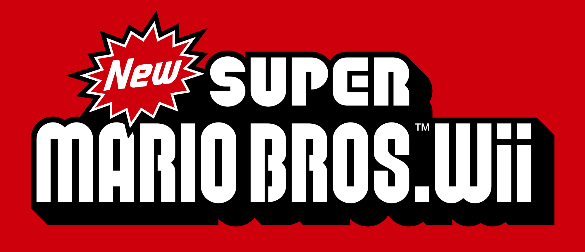 New Super Mario Bros. Logo - File:New Super Mario Bros. Wii logo.svg - Wikimedia Commons
