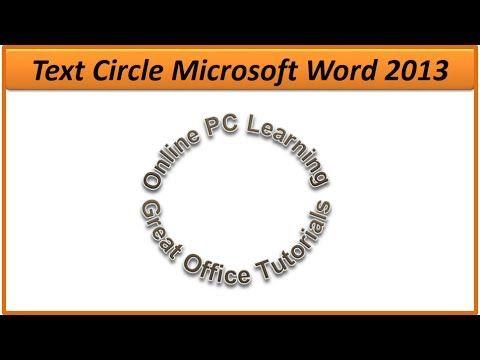 Word Circle Logo - Create Text Circle in Microsoft Word - Simple Steps - YouTube