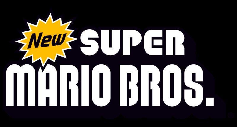 New Super Mario Bros. Logo - New Super Mario Bros. (2006) promotional art - MobyGames