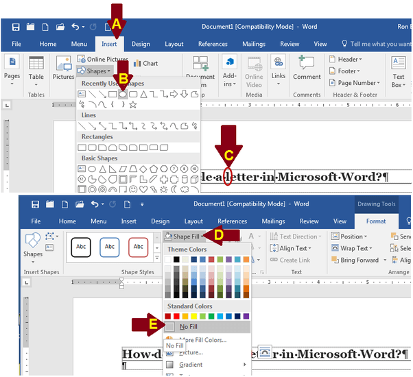 Word Circle Logo - How to draw a circle around something in Microsoft Word - Quora
