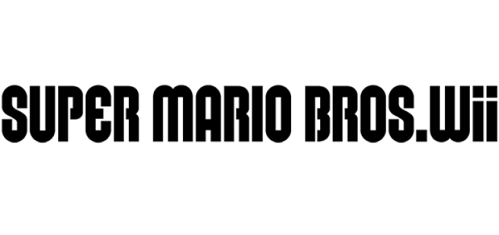 New Super Mario Bros. Logo - New Super Mario Bros. Wii font download