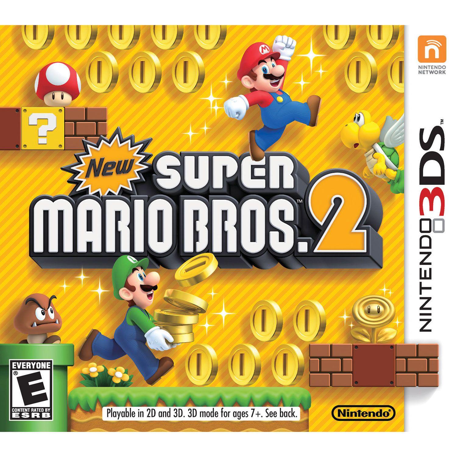 New Super Mario Bros. Logo - New Super Mario Bros 2 (3DS) : Nintendo 3DS, 3DS XL & 2DS Games
