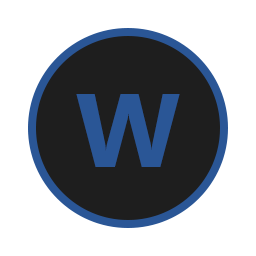 Word Circle Logo - Word icon icon, formulate icon icon, word character icon | Free ...