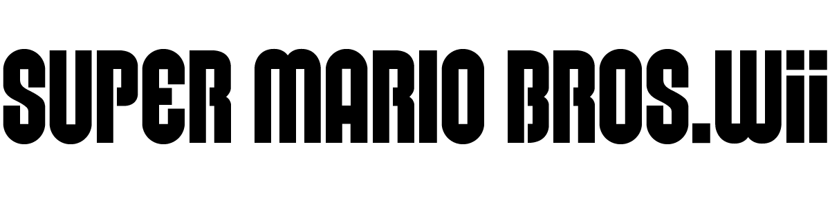 New Super Mario Bros. Logo - New Super Mario Bros. Wii font download - Famous Fonts