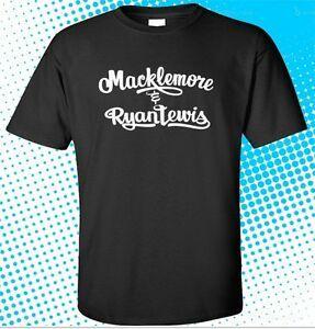 Macklemore Logo - NEW Macklemore and Ryan Lewis Logo Men's Black T-Shirt Size S to 3XL ...