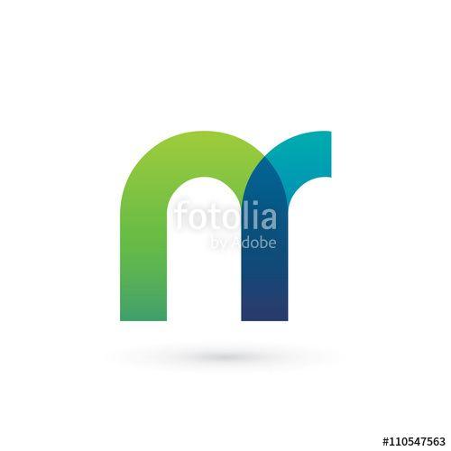 Nr Logo - Modern Colorful Letter N R Logo