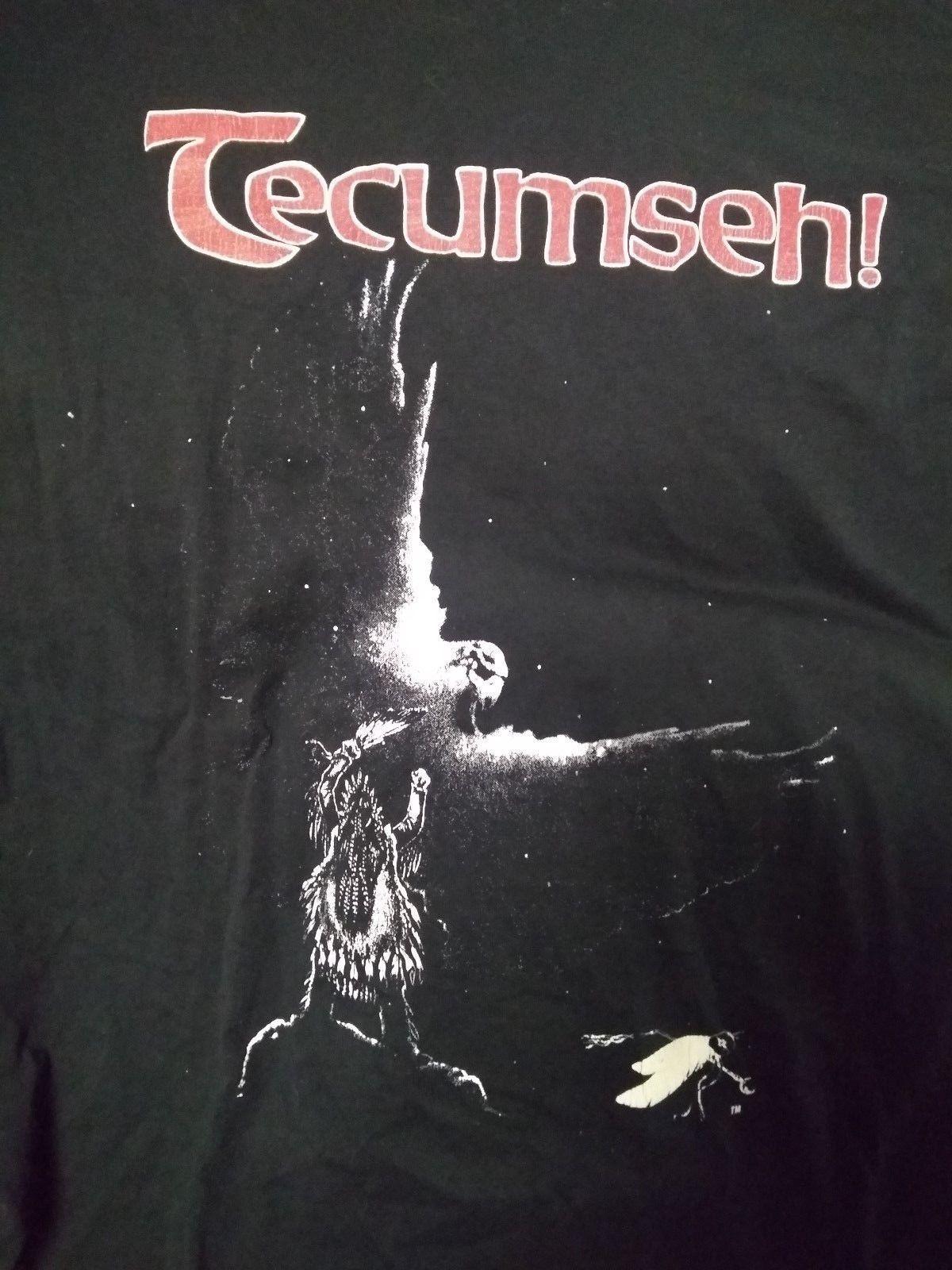 Tecumseh Indians Logo - TECUMSEH! T SHIRT Native American Indian History XL. eBay. Native