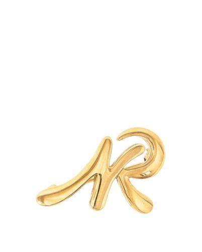 Nr Logo - Vintage Nina Ricci Plated Gold NR Logo Brooch | Reebonz United States