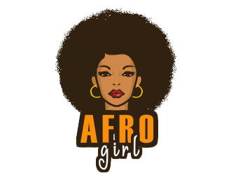 Afro Woman Logo - Afro girl logo design