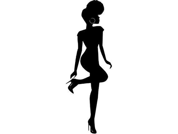 Afro Woman Logo - Afro Woman Silhouette Fashion Glamour Classy Lady Female Afro
