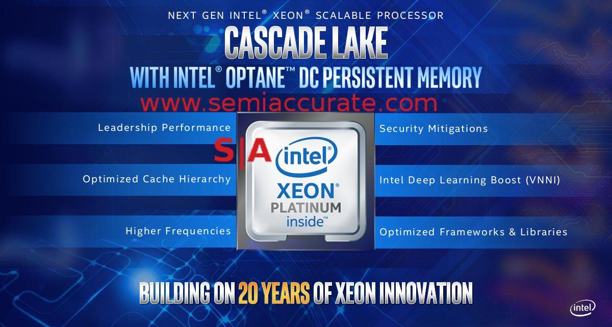 Building with Old Intel Logo - Intel Announces Cascade Lake AP MCM