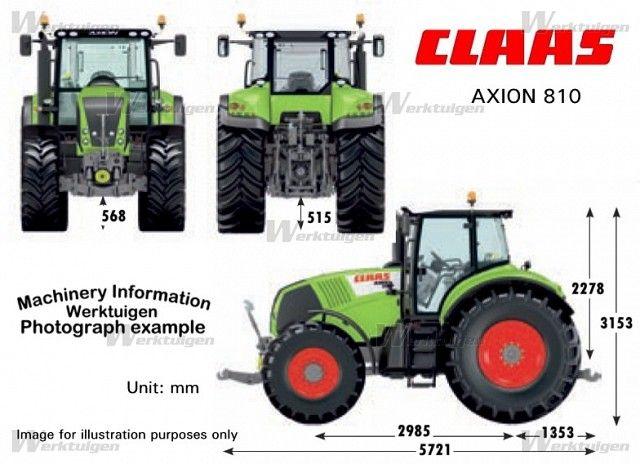 Claas Tractor Logo - Claas Axion 810 Cebis - Claas - Machine Specificaties - Machine ...