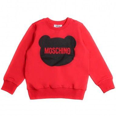 Moschino Red Logo - Moschino Kids - Boys red logo sweatshirt by Moschino Kids - Ivana ...