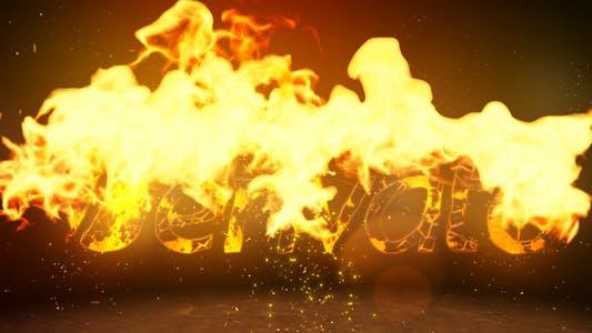 Yellow Fire Logo - Fire Logo Reveal by MotionApe on Envato Elements