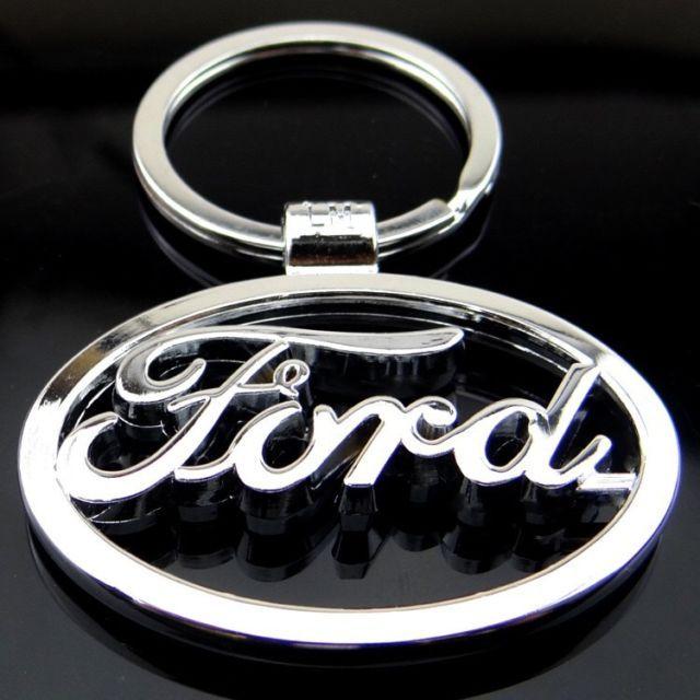 New Car Logo - Car Logos Keychain 3D Chrome Metal Car Key Chain Keyring With Logo