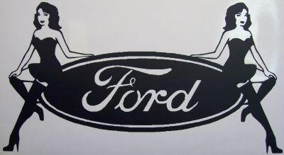 Ford Girl Logo - Ford Pinup - rebelshop.se