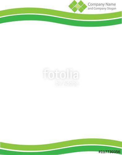 Green Swirl Logo - Green Logo Swirl Template Letterhead