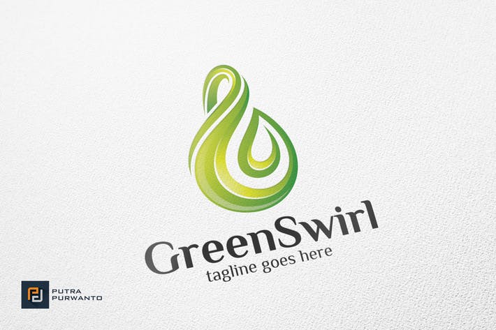 Green Swirl Logo - Green Swirl Template by putra_purwanto on Envato Elements