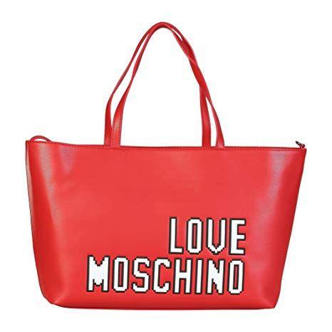 Moschino Red Logo - Shopping Bag Love Moschino Red Logo Game Jc4067pp15lh0500: Amazon.ca ...