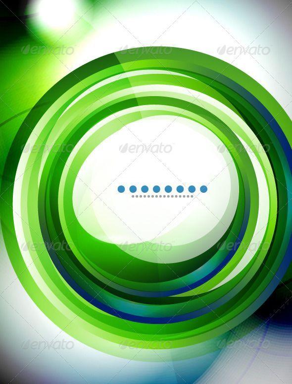Green Swirl Logo - Vector Creative Green Swirl Background. Creative, Background banner
