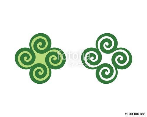 Green Swirl Logo - Green Swirl Logo Stock Image And Royalty Free Vector Files