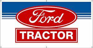 Ford Tractor Logo - VINTAGE FORD LOGO TRACTOR BANNER