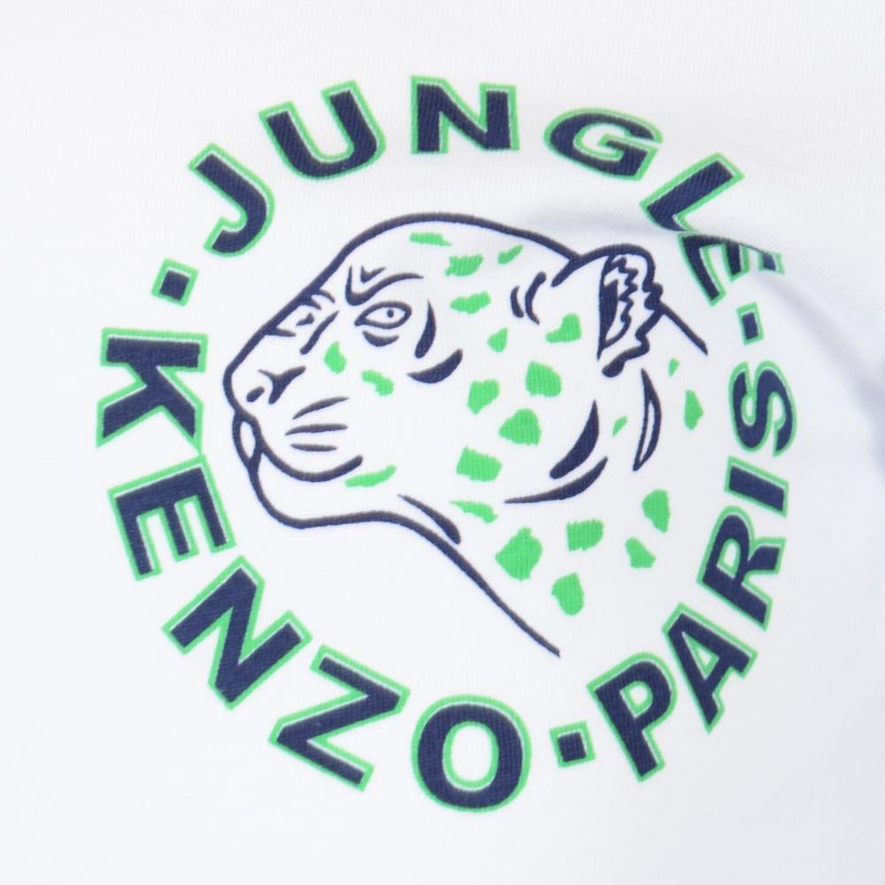 Green Back Logo - KENZO JUNIOR Kenzo Junior White Large Green Back Logo T-Shirt ...