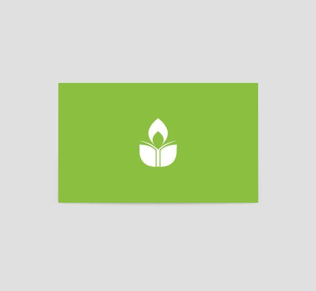 Green Back Logo - Green Education Logo & Business Card Template - The Design Love