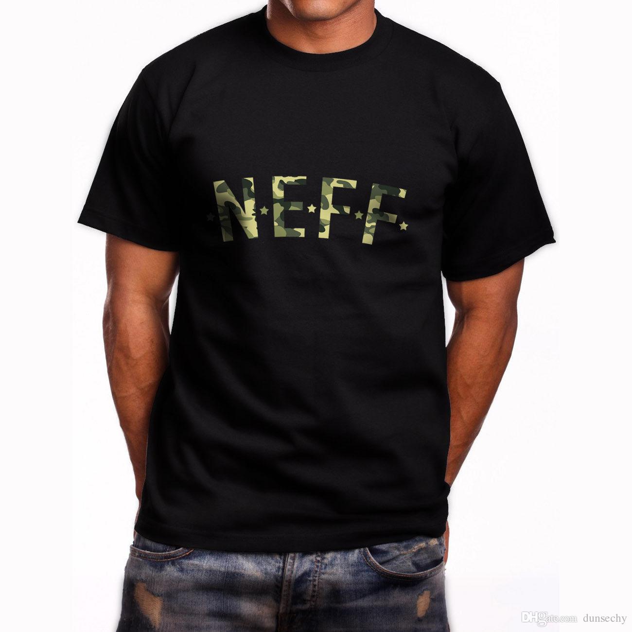 Funny Neff Logo - New Neff Camouflage Logo Short Sleeve Men'S Black T Shirt Size S To ...