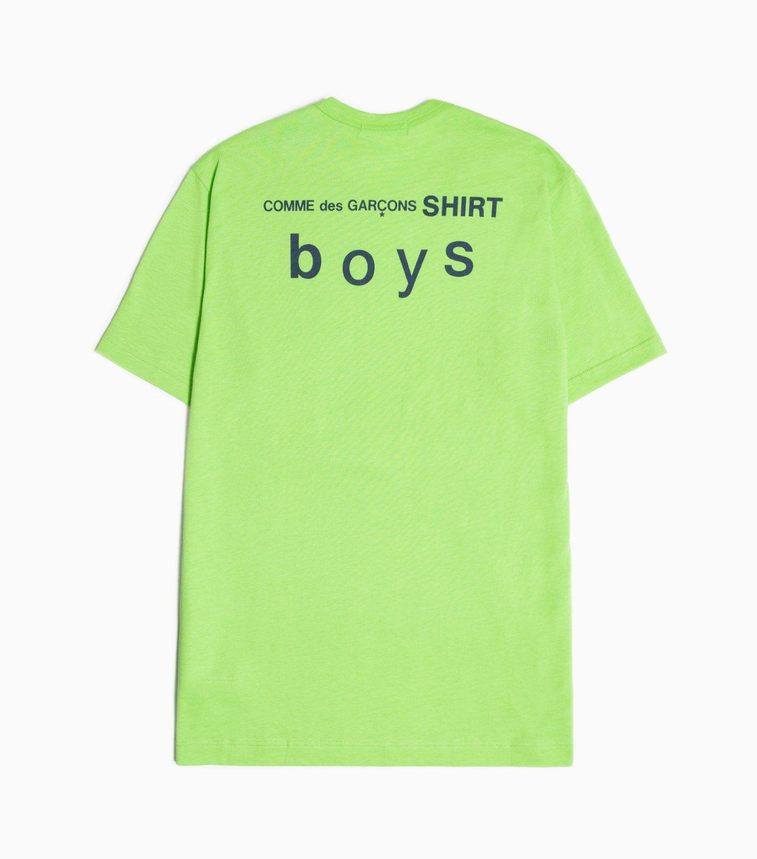 Green Back Logo - Comme des Garçons Shirt Boys Back Logo Jersey T-Shirt - Green