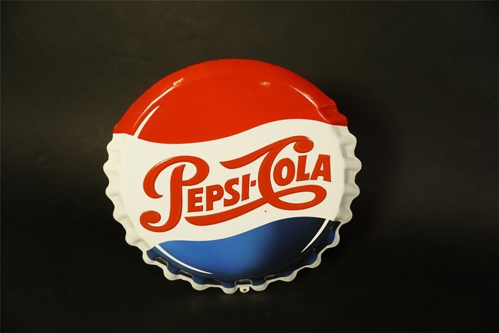 1950s Pepsi Cola Logo - Rare 1950s Pepsi-Cola die-cut three dimensional porcelain bot
