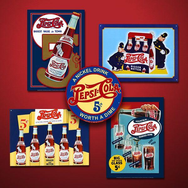 1950s Pepsi Cola Logo - Decorating with Vintage Pepsi-Cola Designs