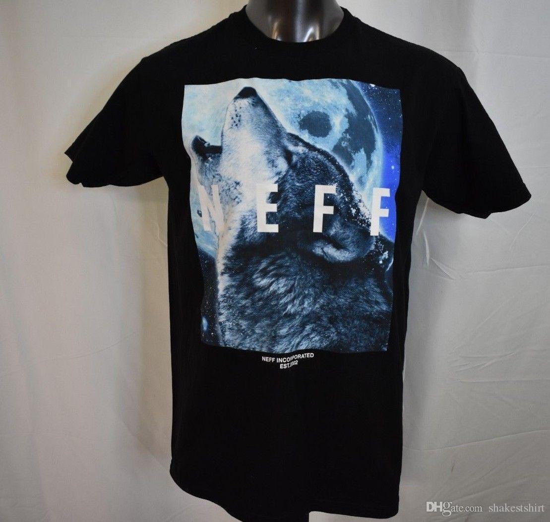 Funny Neff Logo - Neff Mens Howling Wolf Tee Shirt New L Funniest T Shirts Mens Funny ...