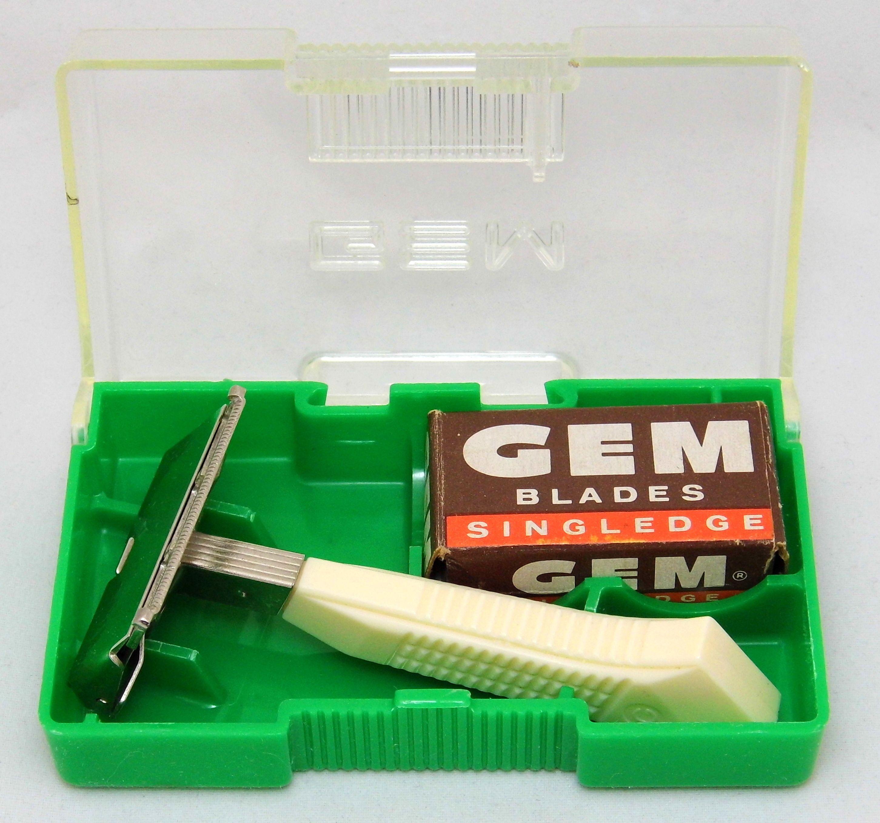 American Safety Razor Company Logo - File:Vintage Gem Featherweight Single Edge Safety Razor, American ...