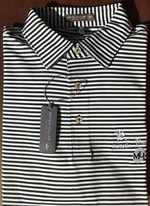 Autoliv Logo - Peter Millar E4 Summer Comfort Black White Stripe Autoliv Logo Golf ...