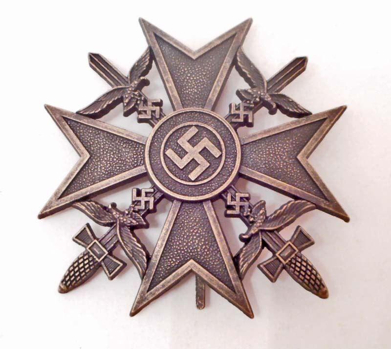 Spanish Cross Logo - GERMAN NAZI LUFTWAFFE BRONZE CONDOR LEGION SPANISH CROSS WITH SWORDS