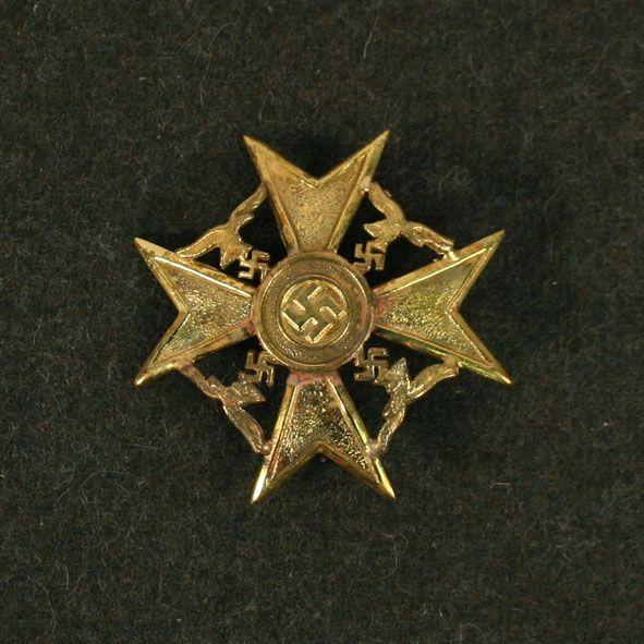 Spanish Cross Logo - WW2 German Spanish Cross. Bronze