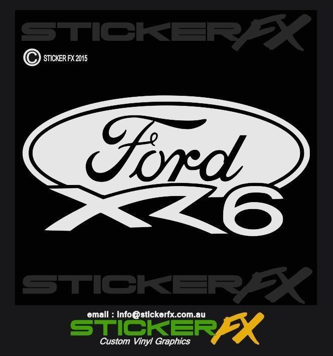 Custom Car Logo - FORD LOGO XR6 CUSTOM CAR DECAL STICKER 3M VINYL SFX080 | eBay