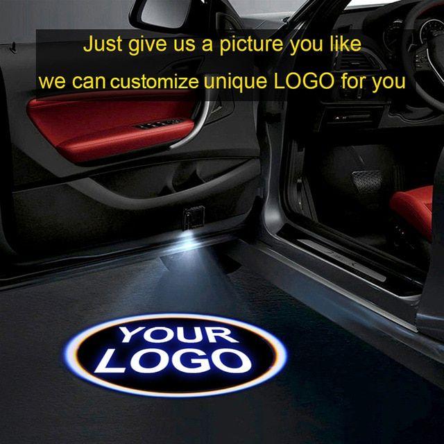 Custom Car Logo - 2pcs Custom made Wireless Car LOGO LED Projector Light Customized ...
